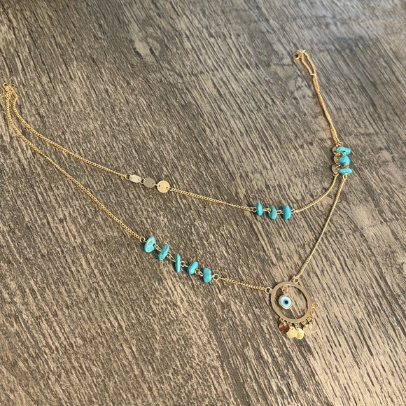NWOT EYE DOUBLE NECKLACE - Picture 13 of 17